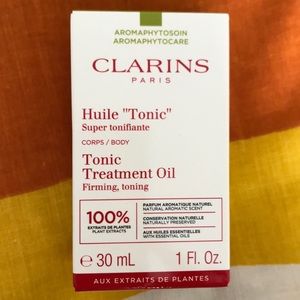 Clarins tonic treatment oil.